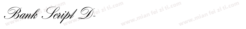 Bank Script D字体转换